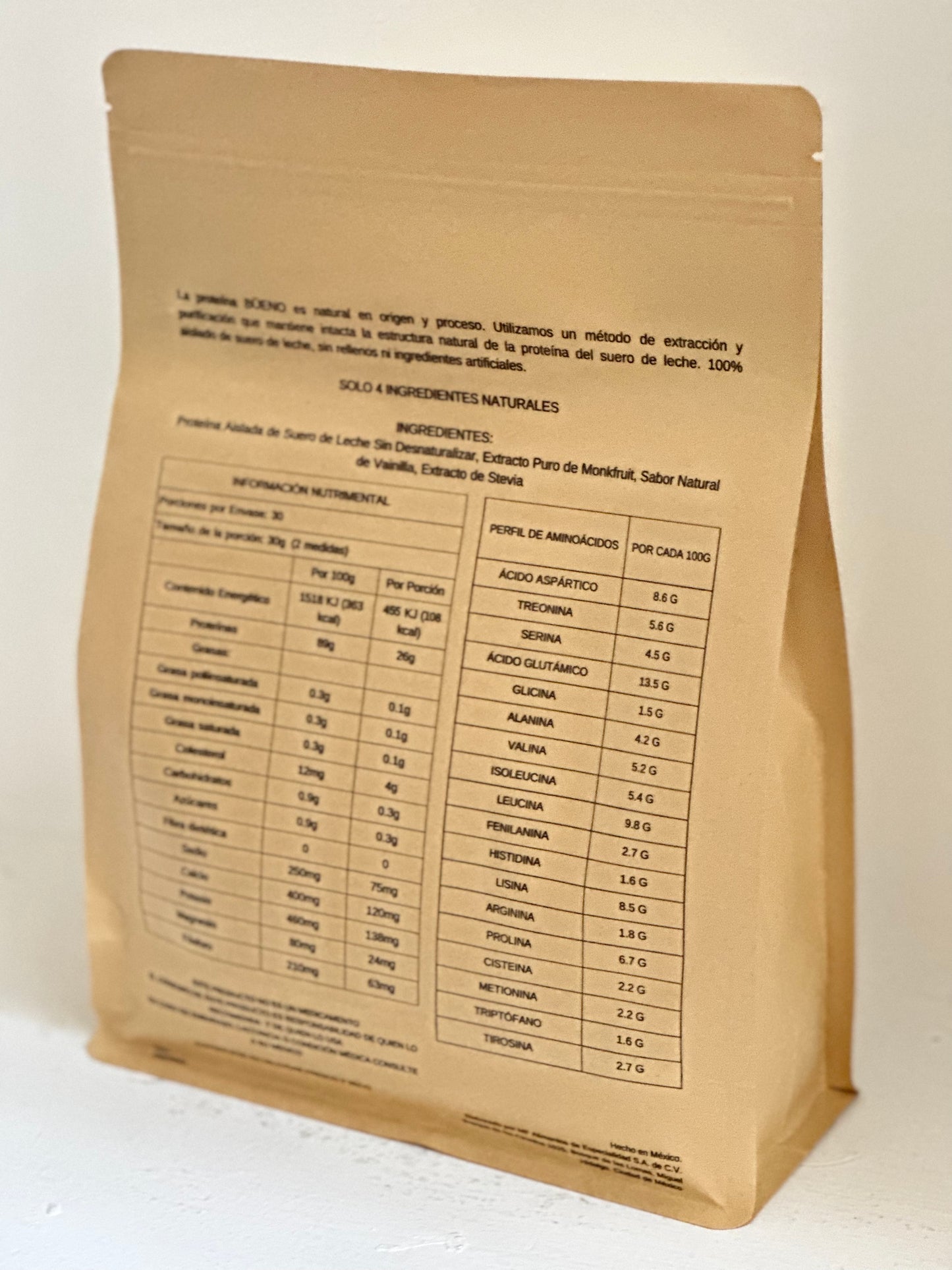 Proteína Aislada de Suero de Leche sabor Vainilla bolsa de 2lbs (907gr)  ENVIO GRATIS