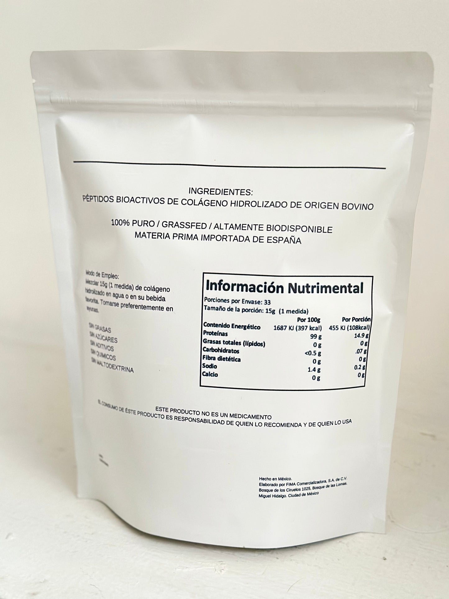 Colágeno Hidrolizado Grass Fed 450g ---ENVIO GRATIS---